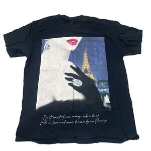 Diamond Supply Shirt Mens Medium Paris Eiffel Tower France Streetwear Graphic